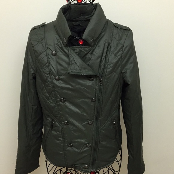 Womens Army Green Size M Lightweight Zip Jacket Medium - Picture 7 of 7